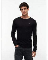 Tommy Hilfiger - Toy Jean Origina Ribbed Organic Cotton Ong Eeve T-hirt Back An - Lyst