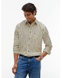 Tommy Hilfiger - Relaxed Fit Linen Blend Stripe Shirt - Lyst