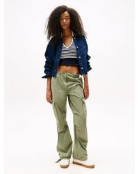 Tommy Hilfiger - Mid Rise Relaxed Cargo Trousers - Lyst