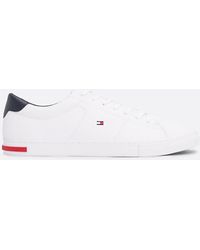 Tommy Hilfiger - Essential Leather Vulcanised Trainers - Lyst