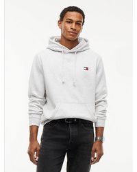 Tommy Hilfiger - Tommy Badge Fleece Drawstring Hoody - Lyst