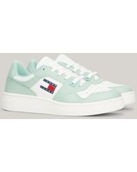 Tommy Hilfiger - Essential Retro Chunky Sole Leather Trainers - Lyst