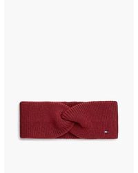 Tommy Hilfiger - Hilfiger Flag Knit Headband With Wool - Lyst