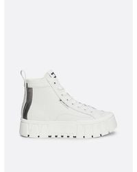 Tommy Hilfiger - Rutschhemmender High-Top Flatform-Sneaker Mit Leder - Lyst