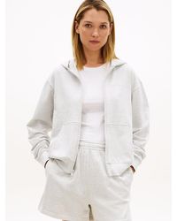 Tommy Hilfiger - Essential Logo Zip-Thru Lounge Hoody - Lyst