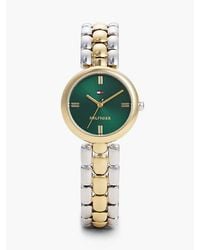 Tommy Hilfiger - Dial Two Tone Plated Stainless Steel Watch - Lyst