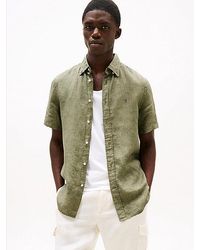 Tommy Hilfiger - Camisa De Lino Con Efecto Lavado - Lyst