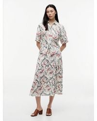 Tommy Hilfiger - Pure Linen A-Line Midi Skirt - Lyst