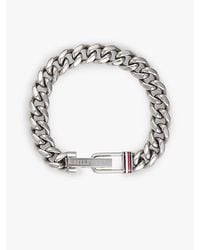 Tommy Hilfiger - Pulsera De Eslabones En Acero Inoxidable - Lyst