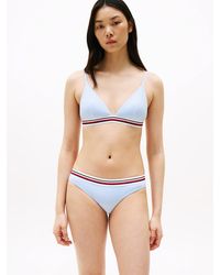 Tommy Hilfiger - Global Stripe Triangle Bikini Top - Lyst