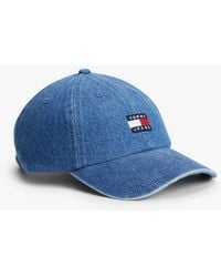 Tommy Hilfiger - Heritage Logo Denim Baseball Cap - Lyst