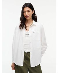 Tommy Hilfiger - Relaxed Fit Yarn Dyed Poplin Shirt - Lyst