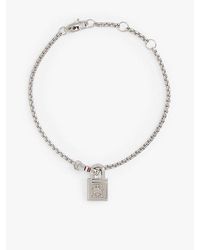 Tommy Hilfiger - Th Monogram Padlock Stainless Steel Bracelet - Lyst