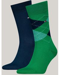 Tommy Hilfiger - Lot de 2 paires de chaussettes à motif argyle - Lyst