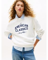 Tommy Hilfiger - Sweat Décontracté Varsity En Tissu Éponge - Lyst