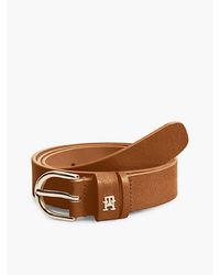 Tommy Hilfiger - Essential Rounded Buckle Suede Belt - Lyst