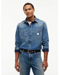 Tommy Hilfiger - Tommy Jeans Regular Fit Western Denim Shirt - Lyst