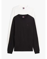 Tommy Hilfiger - 2-Pack Tommy Flag Slim Long Sleeve T-Shirts - Lyst