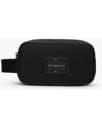Tommy Hilfiger - Textile Logo Patch Washbag - Lyst