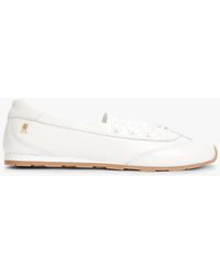 Tommy Hilfiger - Th Monogram Leather Ballet Trainers - Lyst