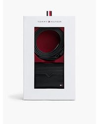 Tommy Hilfiger - Leather Credit Card Holder And Belt Gift Set - Lyst