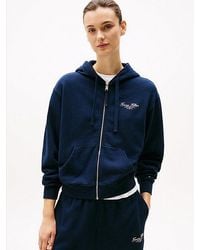 Tommy Hilfiger - Hoodie Met Rits En Logo - Lyst