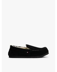 Tommy Hilfiger - Suede Warm Lined Slippers - Lyst