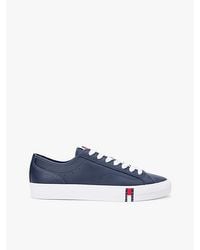 Tommy Hilfiger - Archive Flag Stripe Leather Trainers - Lyst