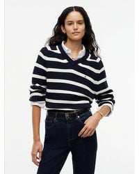 Tommy Hilfiger - Cardigan Stitch Relaxed V Neck Jumper - Lyst