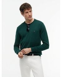Tommy Hilfiger - Flag Embroidery Crew Neck Jumper - Lyst