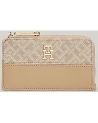 Tommy Hilfiger - Th Monogram Jacquard Slim Wallet - Lyst