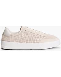 Tommy Hilfiger - Ventilation Detail Leather Court Trainers - Lyst
