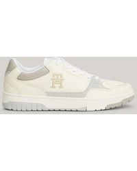 Tommy Hilfiger - Leather Fine Cleat Basketball Trainers - Lyst