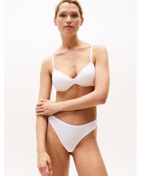 Tommy Hilfiger - Reggiseno Push Up Senza Ferretti Con Logo - Lyst