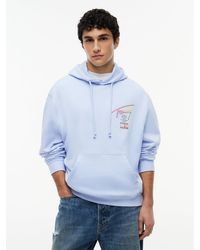 Tommy Hilfiger - Signature Back Logo Relaxed Hoody - Lyst