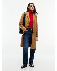 Tommy Hilfiger - Manteco Wool Blend Slim Single Breasted Coat - Lyst