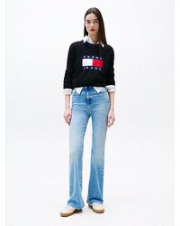 Tommy Hilfiger - Vaqueros Sylvia De Pernera Acampanada Y Talle Alto - Lyst