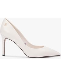 Tommy Hilfiger - Leather Pointed Toe Stiletto Heels - Lyst