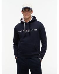 Tommy Hilfiger - Logo Flex Fleece Hoody - Lyst