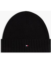 Tommy Hilfiger - Hilfiger Flag Embroidery Beanie With Cashmere - Lyst
