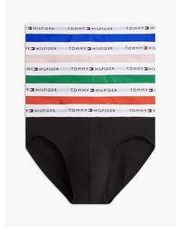 Tommy Hilfiger - 5 Pack Signature Repeat Logo Waistband Briefs - Lyst