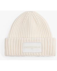 Tommy Hilfiger - Berretto A Coste Con Patch Logo Tono Su Tono - Lyst