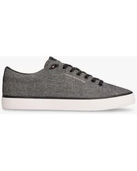 Tommy Hilfiger - Linen Chambray Jacquard Trainers - Lyst