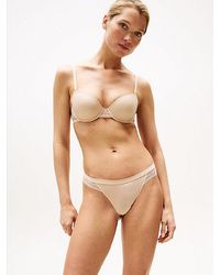 Tommy Hilfiger - Sujetador Balconette Con Ribete De Encaje - Lyst