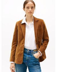 Tommy Hilfiger - Einreihiger Slim Fit Blazer Aus Cord - Lyst