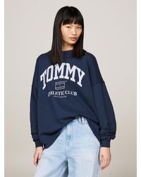 Tommy Hilfiger - Varsity Logo Oversized Sweatshirt - Lyst