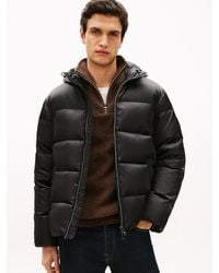 Tommy Hilfiger - Th Crest Print Down Puffer Jacket - Lyst