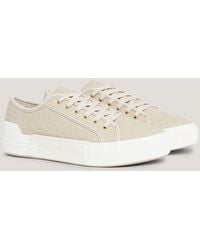 Tommy Hilfiger - Th Monogram Quilted Lace-up Trainers - Lyst