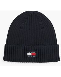 Tommy Hilfiger - Heritage Logo Rib-Knit Beanie - Lyst