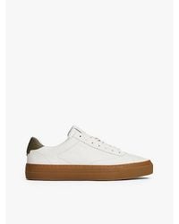 Tommy Hilfiger - Leren Sneaker Met Gestanst Logo En Cupsole - Lyst